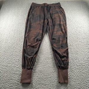 ASRV Tetra Lite Joggers Mens L Brown Black Camo Drawstring DSG-0477 Athletic